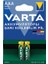 4 Adet Varta Pil Rechargeable Power 2'li Ince Pil 800 Ma 2