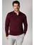 ALTINYILDIZ CLASSICS Erkek Bordo Tüylenme Yapmayan Anti Pilling Kumaş Standart Fit Normal Kesim Polo Yaka Triko Kazak 1