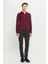 ALTINYILDIZ CLASSICS Erkek Bordo Tüylenme Yapmayan Anti Pilling Kumaş Standart Fit Normal Kesim Polo Yaka Triko Kazak 3