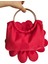 Kırmızı Kumaş Gold Metal Saplı Gül Çiçek Çanta El Çantası Abiye Günlük Şık Kadın Çantası 6