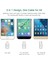 3'ü 1 Arada Ios Lightning Type-C Micro USB Şarj ve Data Kablosu Gümüş 1 Metre 5