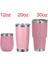 30 Oz 20OZ 12OZ Tumbler Seyahat Kurı Saman Kapakları ile Bira Kupası Paslanmaz Çelik Vakum Insülat Yetys Buzlu Kahve Kupası Kahve si: 360ML (12OZ) Renk: Pembe (Yurt Dışından) 1