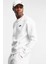 Sportswear Club Crew Standart Kesim Beyaz Erkek Sweatshrit 4