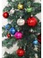 Renkli Parlak Şık 6’lı Yılbaşı Çam Ağacı Topları Süsleri 4 Cm noel Çam Ağacı Süsü ev ve Ofis Dekoru 5