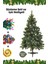 Enenstyle Fashıon Boutıque Süsleme Seti Yılbaşı Çam Ağacı Renkli Işığı ve Yeni Yıl Süsleri Noel Paketi 210 cm 580 Dal 1