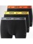 Dri Fit Ultra Stretch 3 Pack Micro 3 Lü Paket Kısa Boxer Siyah 3 Renk Bantlı 1