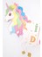 Çok Renkli Unicorn Happy Birthday Banner 11