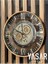 Clenton Çarklı Duvar Saati Metal Yuvarlak Modern Tasarım 60X60 cm 4