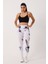 Spor Tayt Batik Desenli Dikişsiz Esnek ve Toparlayıcı Push Up Kadın Tayt 4