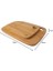 2'li Bambu Kesme Tahtası Dikdörtgen Özel Tasarım, Bambu Kesme Tahtası - Büyük 33X24X1CM Küçük 28X20X1CM 3