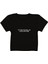 Its Ok Baskılı Siyah Crop Top 1