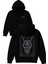 Odin Tasarım Baskılı Oversize Siyah Kapüşonlu Sweatshirt 1