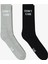 Unıted4 Core Erkek Gri/siyah 2'li Çorap 1