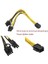 Plus PX-4302-8 8 Pin To 2x8 Pin Psu Ekran Kartı Güç Çevirici Kablo 2