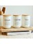 Mutfak 3'lü Bambu Kapaklı Beyaz Cam Çay Şeker Kahve Saklama Kavanoz Takımı Beyaz, Baharatlık Düzenleme Şık Pinterest Mutfak Takımları 5