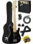CEG-30BK 4-6 Yaş Çocuklar Için Amfili Full 1/4 30 Inç Elektro Gitar Seti Full Black 1