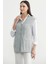 Cepli Düğmeli Triko Yelek - Açık Gri 4