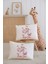 %100 Pamuk Isme Özel 2li Ekru Bebek Yastık Kılıfı 35X45 Cm-Çiçek Kelebek 1