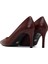 Kadın Bordo Ince Topuklu Deri Stiletto 25WFD161618 6