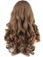 Dalgalı Perçemsiz Uzun Fiber Sentetik Peruk - Bebek Kumralı 5