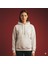 Kadın Oversıze Şardonlu Kapüşonlu Beyaz Sweatshirt 5