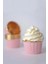Hediye Sepeti 25&apos;li Pembe Muffin Kek Kalıbı, Kek Kapsülü Kalıbı, Airfryer Uyumlu 1