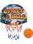 107406024 Basketbol Seti, Kapı Askılı, Tahta 27 x 5 x 21 Cm, Fileli Pota 15 Cm, Top 8,6 Cm, 3 Yaş ve Üzeri 3