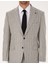 Erkek Gri Slim Fit Yün Kaşmir Karışımlı Çizgili Takım Elbise 50311251-VR024 7