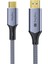 Type-C To HDMI Kablo 8k 60Hz 4K 240Hz Hdr 3D 48GBPS Örgülü Usb-C To HDMI Kablo 2 Metre 1