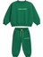 Unisex Çocuk Pamuklu Yeşil Mood Eşofman Takımı - Oversize Rahat Kalıp 2