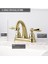 Faucet Windemere Bataryası, Lavabo Bataryası, 2 Saplı Bataryası, Metal Tahliye Montajı, Parlak Pirinç B2596LF-PB 2