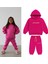 Kız Çocuk Pamuklu Pembe Kapüşonlu Eşofman Takımı – Rahat ve Trend Tasarım 3