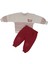 Erkek Bebek Bej Bordo Good Times Çizgili Üç Ip Ikili Takım - 1016150 1