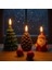 3'lü Set Noel Temalı Dekoratif Mum Seti – Çam Ağacı, Kozalak ve Noel Baba Tasarımlı El Yapımı Süs Mumlar, Loş Işık ve Sıcak Atmosfer Yaratan Şık Masa Dekoru, Yılbaşı Hediyesi 1