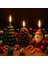 3'lü Set Noel Temalı Dekoratif Mum Seti – Çam Ağacı, Kozalak ve Noel Baba Tasarımlı El Yapımı Süs Mumlar, Loş Işık ve Sıcak Atmosfer Yaratan Şık Masa Dekoru, Yılbaşı Hediyesi 2
