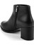 Siyah Hakiki Deri Kadın Bot & Bootie K02208022103 4