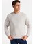 Erkek Jcostance Bisiklet Yaka %100 Pamuk Sweatshirt 12282821 Taş 1