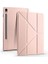 Galaxy Tab S9 Fe X510 X516 ile Uyumlu Kılıf Kalem Bölmeli Trifolding Case Rose Gold 2
