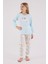 Kız Çocuk Mavi Pijama Takımı 3