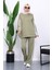 Haki Kol Bağlamalı Tunik Pantolonlu Takım 1