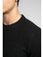 Newdiagonal Erkek O Yaka Sweatshirt Siyah 4