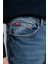 Jagger Normal Bel Dar Kesim Düz Paça Mavi Erkek Jean Pantolon 4