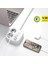 MP23 2 Prizli Uzatma Kablosu 2 USB + Type-C Çıkışlı 2 Metre Akım Korumalı Beyaz 3