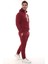 Bordo Şık Içi Polarlı Erkek Eşofman Takımı Paça Lastikli Cepli Kapüşonlu Nakış Detaylı Compact Takım 1