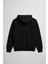 Erkek Fermuarlı Kapüşonlu Cepli Siyah Sweatshirt 3