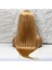 Düz Front Lace Gerçek Tül Peruk / Altın Karamel / 70/75CM 5