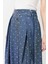 Kemer Detaylı Kloş Kot Etek-Mavi 6