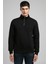 Ceaser Erkek Dik Yaka Sweatshirt Siyah 2