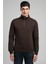 Ceaser Erkek Dik Yaka Sweatshirt Kahve 2