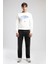 Ricky Yüksek Bel Düz Kesim Düz Paça Siyah Erkek Jean Pantolon 1